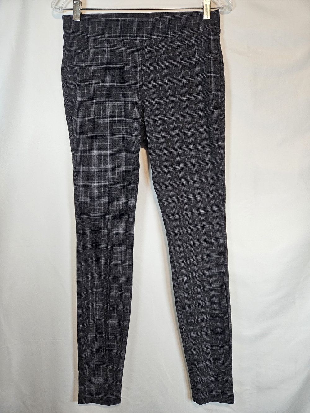 Simply Vera Vera Wang Black and Gray Plaid Dress Pants